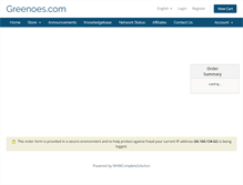 Tablet Screenshot of greenoes.com